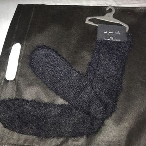 Fuzzy knee socks